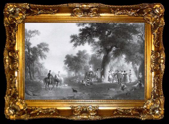 framed  Asher Brown Durand Dance of the Haymakers, ta009-2